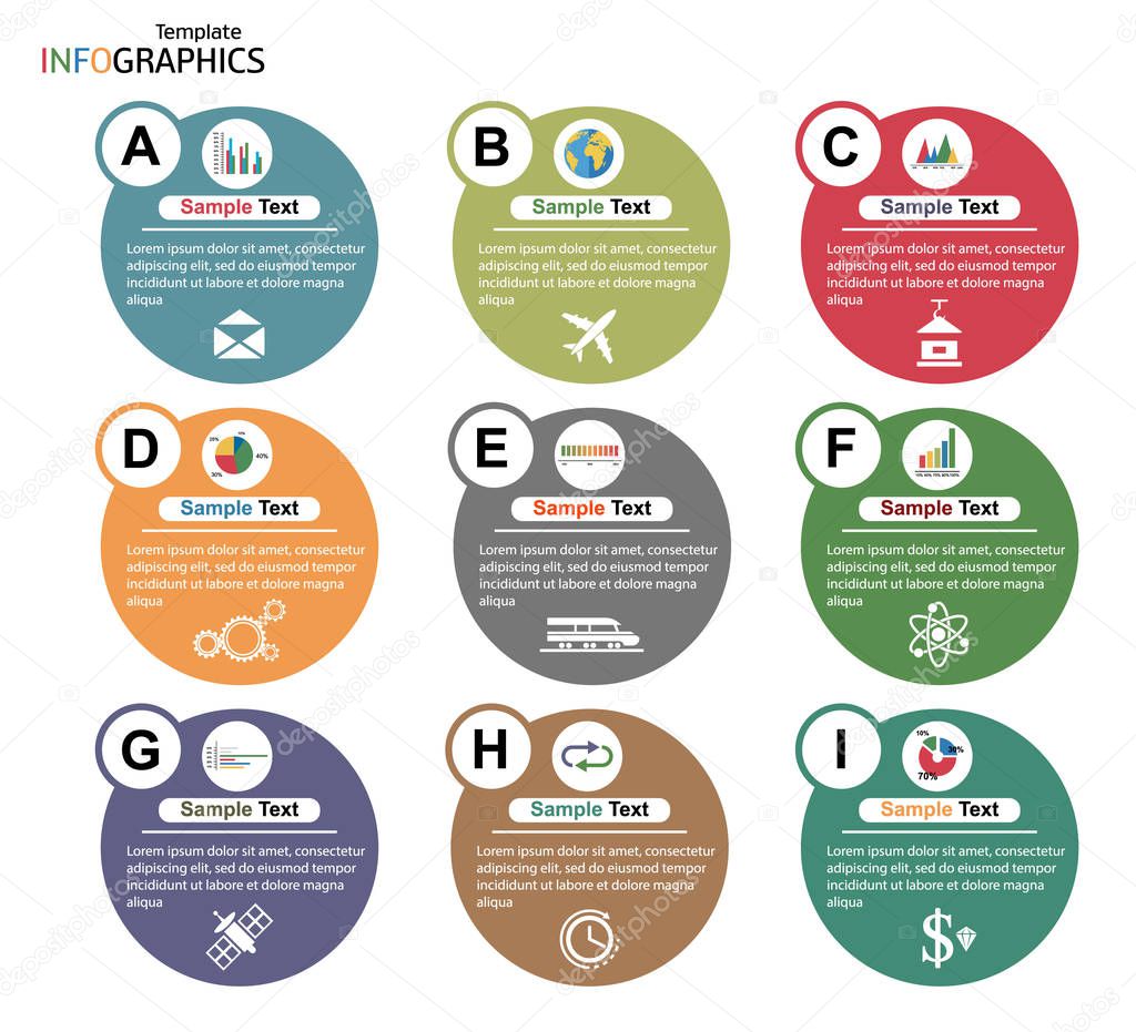 nfographics template set