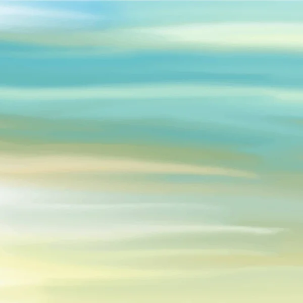 手描き水彩空と雲、抽象的な水彩背景、ベクトルイラスト — ストックベクタ