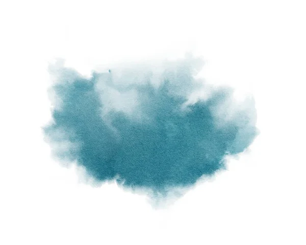 Μπλε χρώμα νερού φόντο λεκέ σε αφηρημένο στυλ σε πολύχρωμο φόντο. Απομονωμένα σε λευκό φόντο — Φωτογραφία Αρχείου