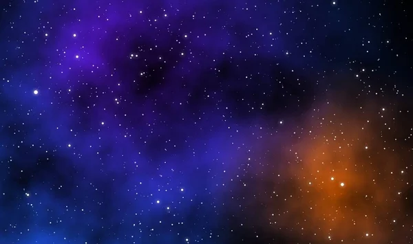 Raumflucht Illustration Astronomie Grafik Design Hintergrund Mit Schönen Nebel Und — Stockfoto