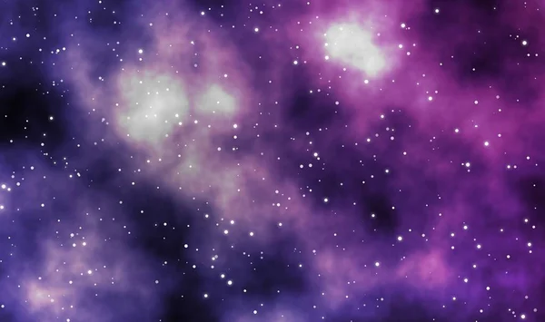 Space Scape Illustration Astronomy Graphic Design Galaxy Background Nebula Glowing — Stock Photo, Image