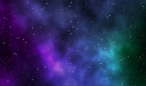 Spacescape illustration astronomy graphic galaxy design  background with colors nebula and starfield in deep universe.