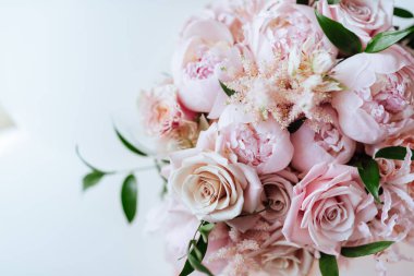 Kabarık pembe şakayık çiçekler arka plan