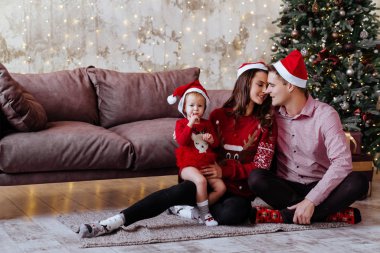 Noel, Noel, kış, mutluluk ve insanlar konsepti