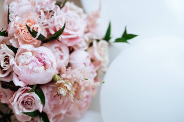 Kabarık pembe şakayık çiçekler arka plan