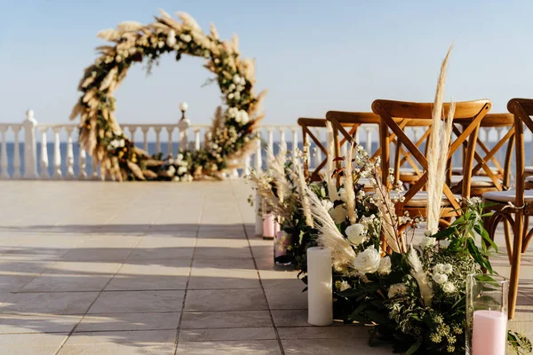 Decorations for the wedding ceremony. — Stock Photo, Image