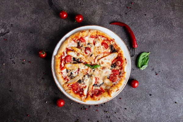 Mistura de pizza comida italiana — Fotografia de Stock