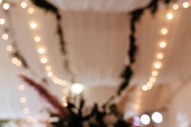 Restorandaki müşteri Bokeh ile arka planı bulanık