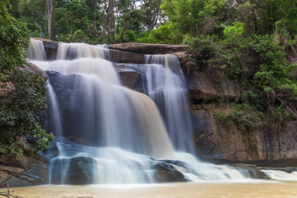 National waterfall   friendship Thailand - Laos