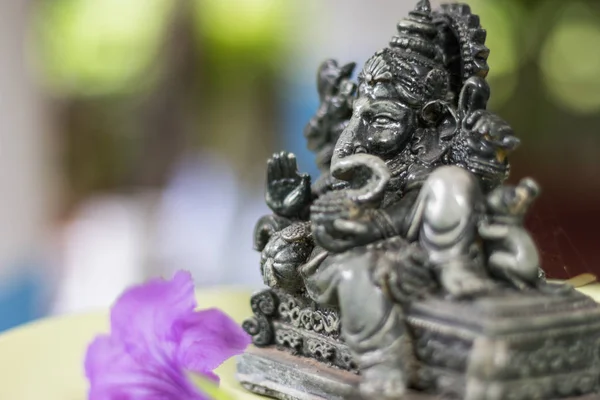 Staty Ganesha Hinduiska Gudarna Stil Med Javanesisk Konst — Stockfoto