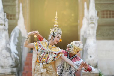 Hanuman ve Tay Ramayana eipic Suvannamaccha