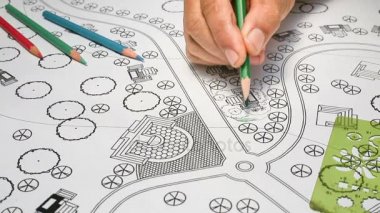 Peyzaj planları Resort için tasarımlar..