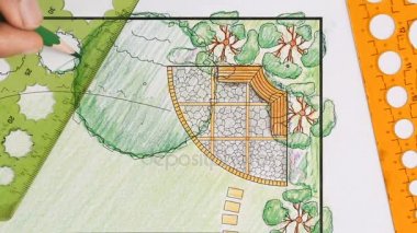 Peyzaj mimarı tasarım arka bahçe ve Havuz Villa