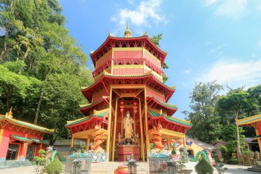 Guan Yin pagoda kaplan mağara Tapınağı, Krabi, Tayland Thailand