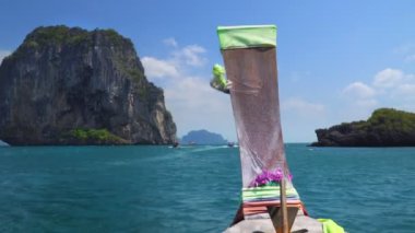 Poda Adası'na (sağda), Krabi, Tayland Thailand başlık tekne