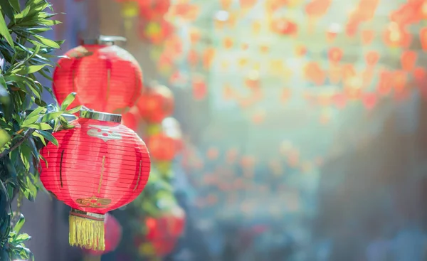 Chinesische Neujahrslaternen in Chinatown — Stockfoto