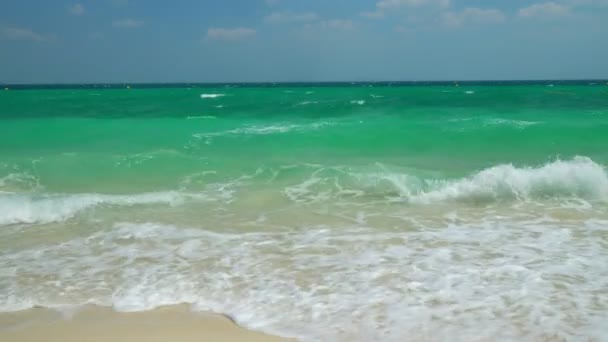 Praia tropical, mar andâmico, Krabi Tailândia. laço sem costura — Vídeo de Stock