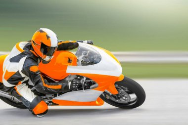 Motosiklet antrenmanı hızlı bir viraja dayanıyor.