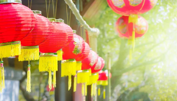 Chinesische Laternen in China Stadtgebiet — Stockfoto