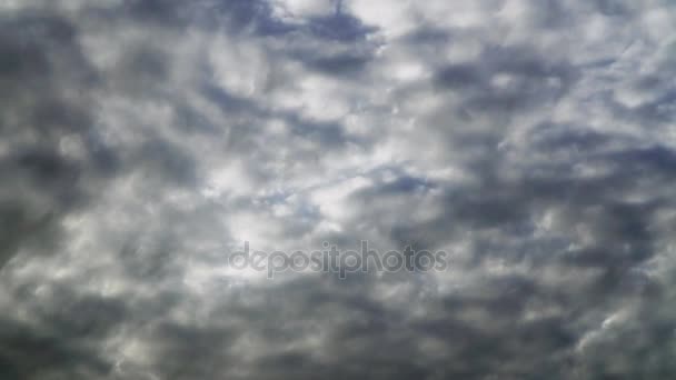 Nube Estratocumulus Corriendo Temporada Lluvias — Vídeo de stock