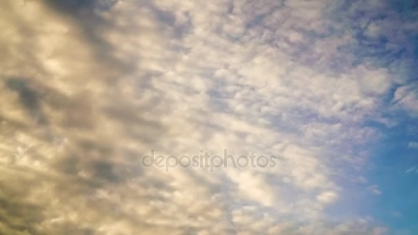 Stratocumulus Cloud Running Rainy Season — Stock Video