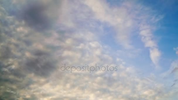 Nube Estratocumulus Corriendo Temporada Lluvias — Vídeos de Stock
