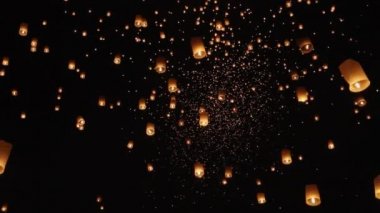 gökyüzü fenerler Chiang Mai, Tayland için float
