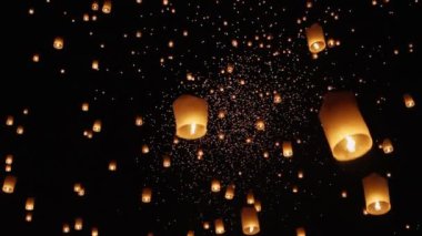 gökyüzü fenerler Chiang Mai, Tayland için float