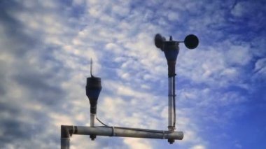 Rüzgar vane ölçü birimi meteoroloji istasyonu Rüzgar hızı ile Kupası anemometre