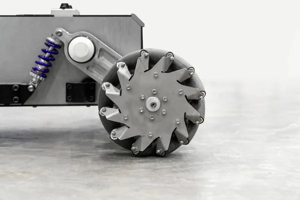 Aluminium-Mecanum-Rad für Roboter (Buchsenrollen)) . — Stockfoto