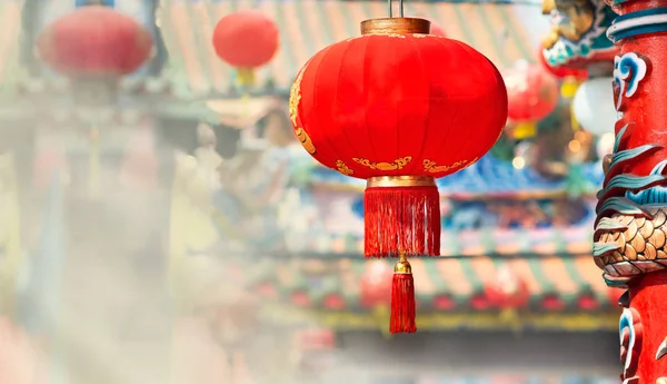 Lanternas em chinês festival de dia de ano novo . — Fotografia de Stock