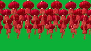 Chroma anahtarı, Çin mahallesindeki yeni yıl fenerleri..