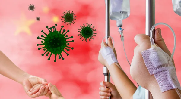 China lucha contra el brote de COVID-19 (coronavirus) en Wuhan . —  Fotos de Stock