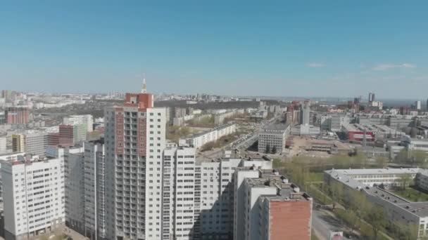Şehrin Üzerinde Uçuş Ufa Başkurdistan Rusya 2018 Ile Dji Indeks — Stok video