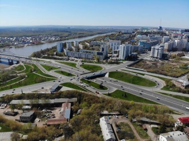 Gökten gelen görüş / Ufa Başkurdistan Rusya 2018, ile DJI indeks işlem Mavic hava Mayıs