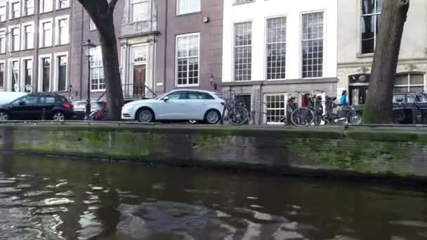 Amsterdamse grachten — Stockvideo