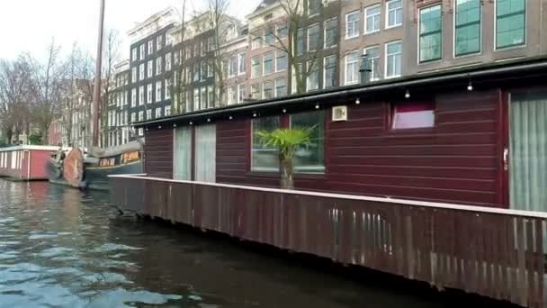 Amsterdamse grachten — Stockvideo