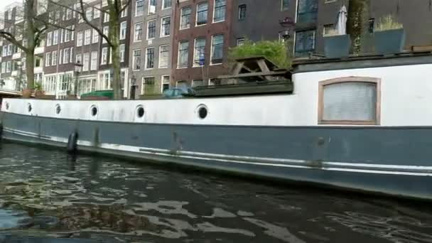 Kanałów w Amsterdamie — Wideo stockowe