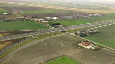 Schiphol yaklaşan Hollanda uçak uçar