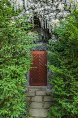 Dripstone Wall Wallenstein Sarayı 'nda kapı