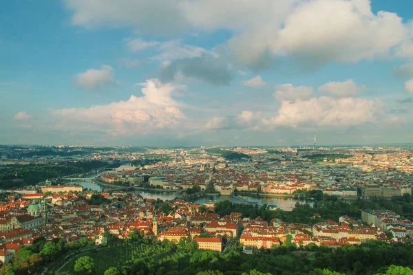 Prag gamla stan panorama Stockbild