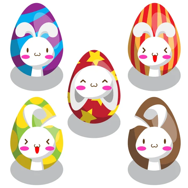 Easter bunny Paskalya yortusu yumurta üzerinde
