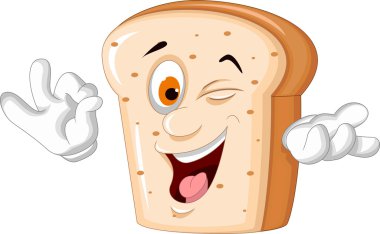 dilim ekmek çizgi film poz