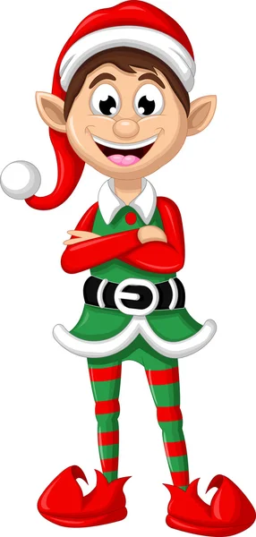 Natal elfo posando — Fotografia de Stock