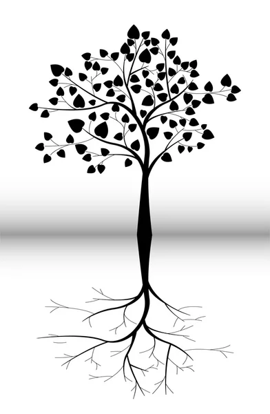 Tree silhouette for you design — Stock Photo, Image