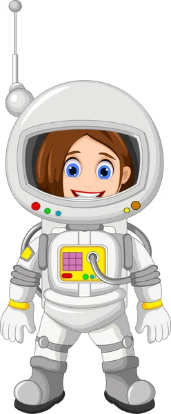Söta tecknade Astronaut — Stockfoto