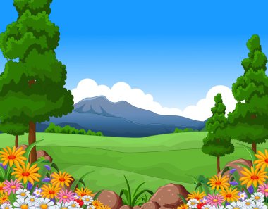 Güzel yaz manzarası