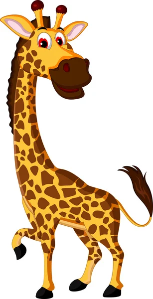 Cute giraffe cartoon for you design — Stock Photo, Image