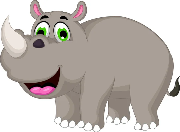 Cartoon rhino voor u ontwerpen — Stockfoto