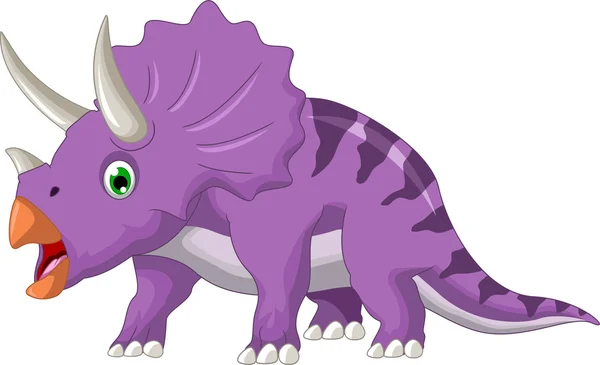 Dinosaurio triceratops dibujos animados —  Fotos de Stock
